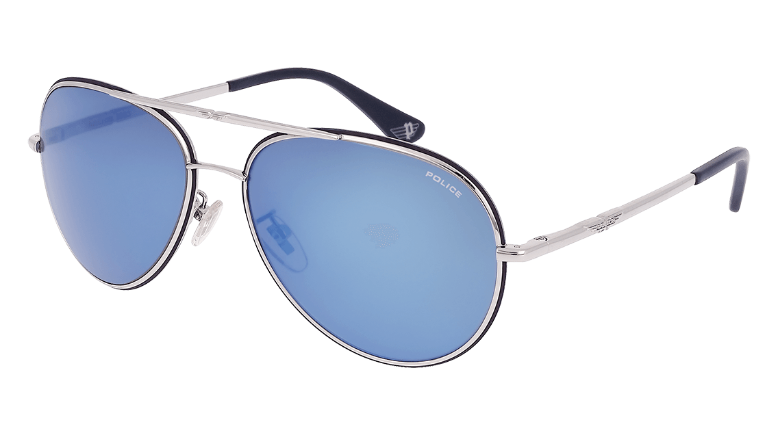 Police sunglasses hotsell blue mirror